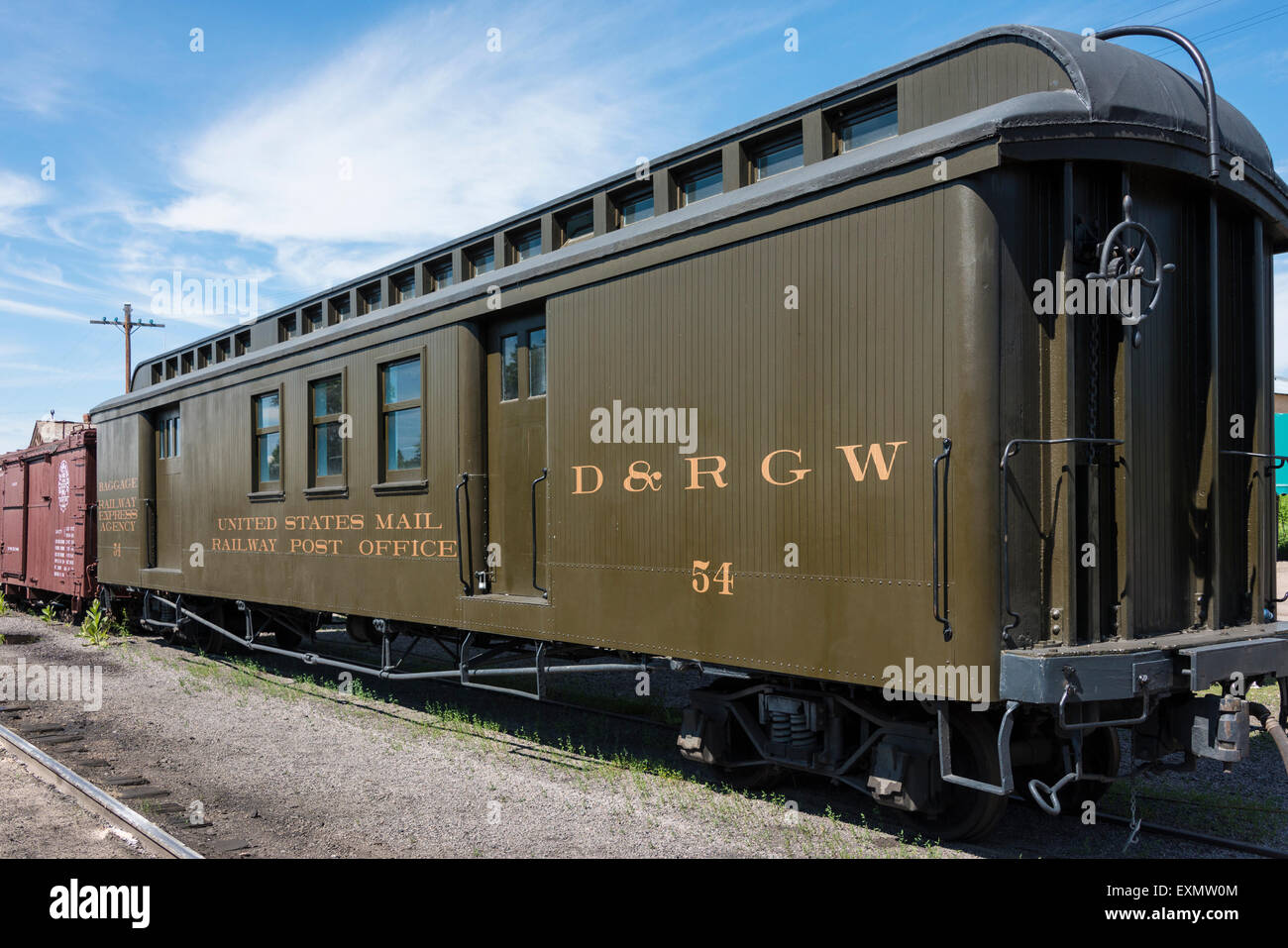 Post Office car, Cumbres & Toltec Scenic Railroad, Chama, New Mexico