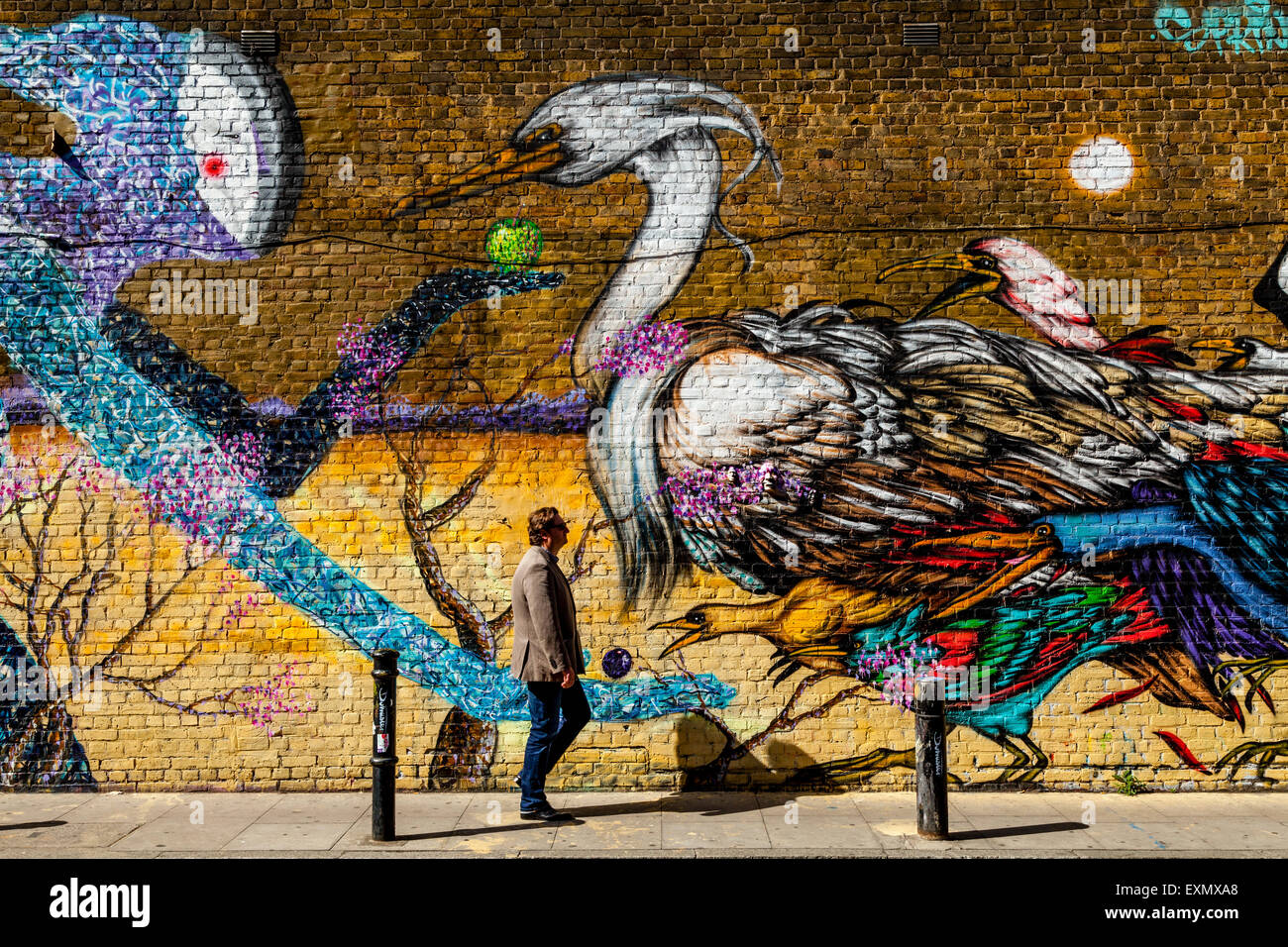 Street Art/Graffiti, off Brick Lane, London, England Stock Photo Alamy