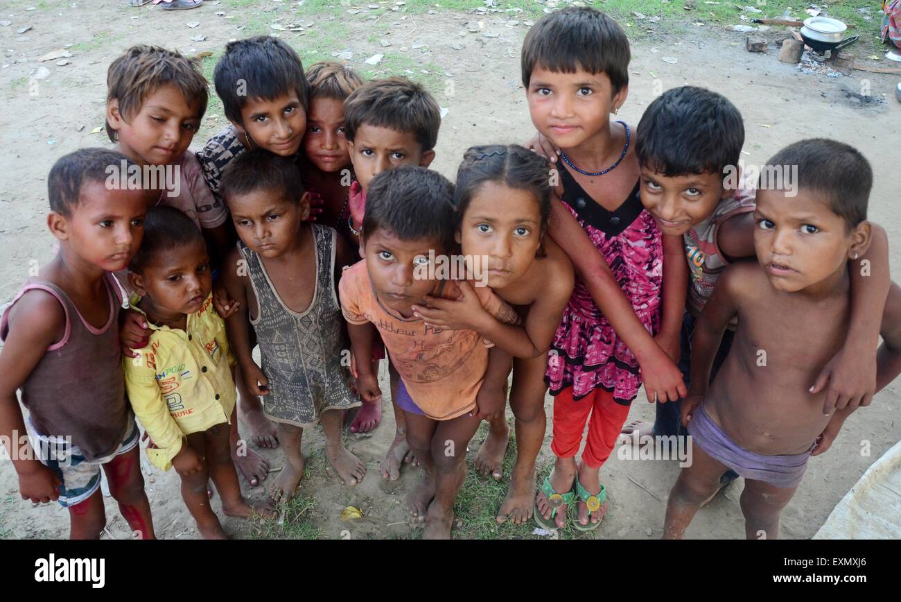 Allahabad India 15th July 15 Indian Homeless Children React To Camera In Allahabad India Which Has A Population Of Over 125 Crore Adopted The United Nation S Mgd In 00 With An Aim Allahabad India 15th July 15 Indian Homeless Children React To Camera In Allahabad India Which Has A Population Of Over 125 Crore Adopted The United Nation S Mgd In 00 With An Aim