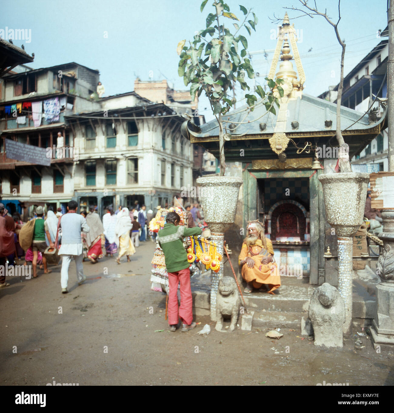Eine Reise nach Kathmandu, Nepal 1970er Jahre. A trip to Katmandu, Nepal 1970s. Stock Photo