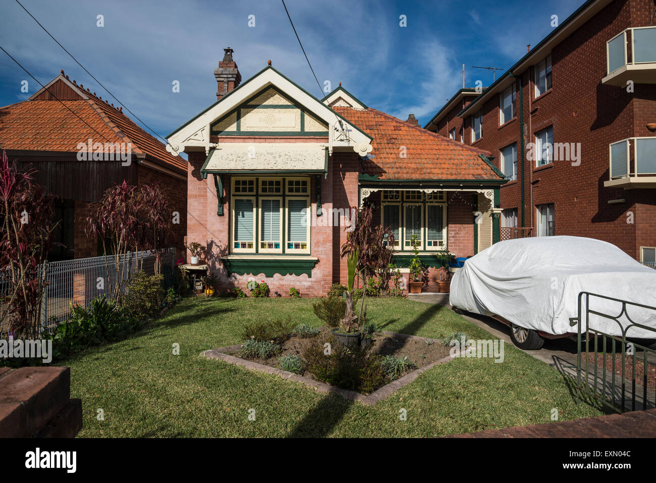 Haberfield, The Garden Suburb, Federation style house, Dalhousie Street, Sydney, Australia Stock Photo