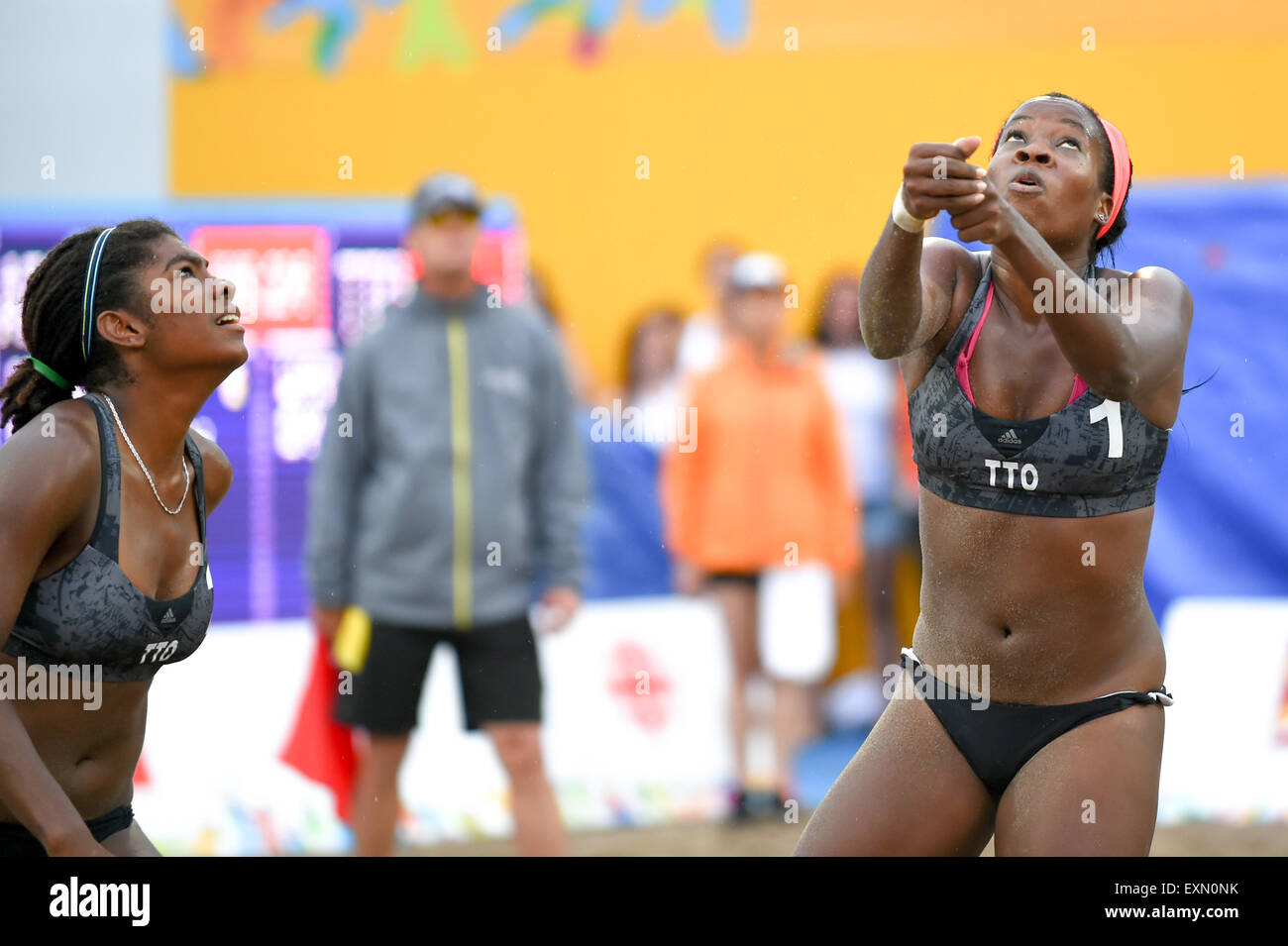 Toronto, Ontario, Canada. 14th July, 2015. Women's Beach Volleyball