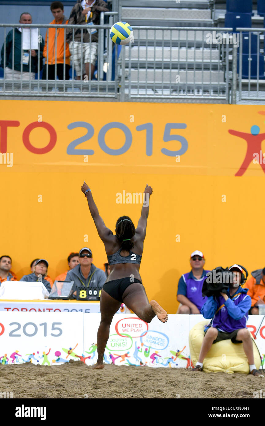Toronto, Ontario, Canada. 14th July, 2015. Women's Beach Volleyball