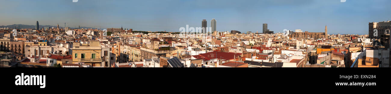 Barcelona cityscape skyline hi-res stock photography and images - Alamy