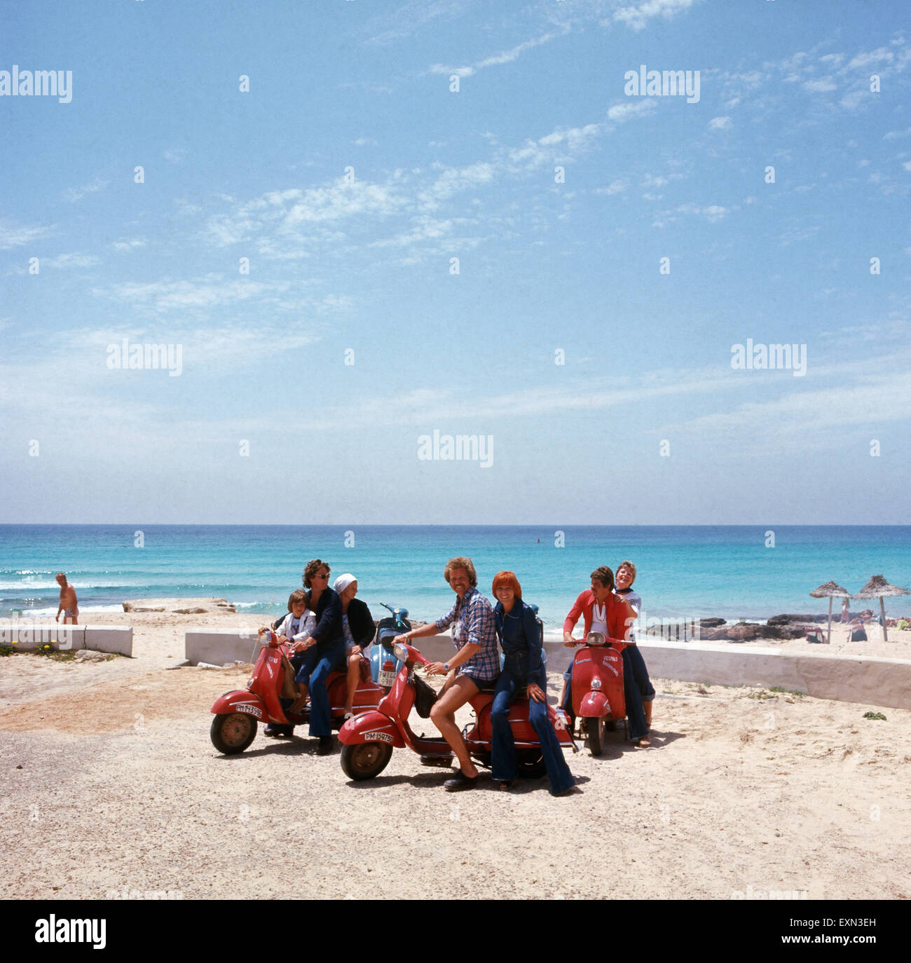 Ein Ausflug mit der Vespa auf der kleinen balearischen Insel Formentera
