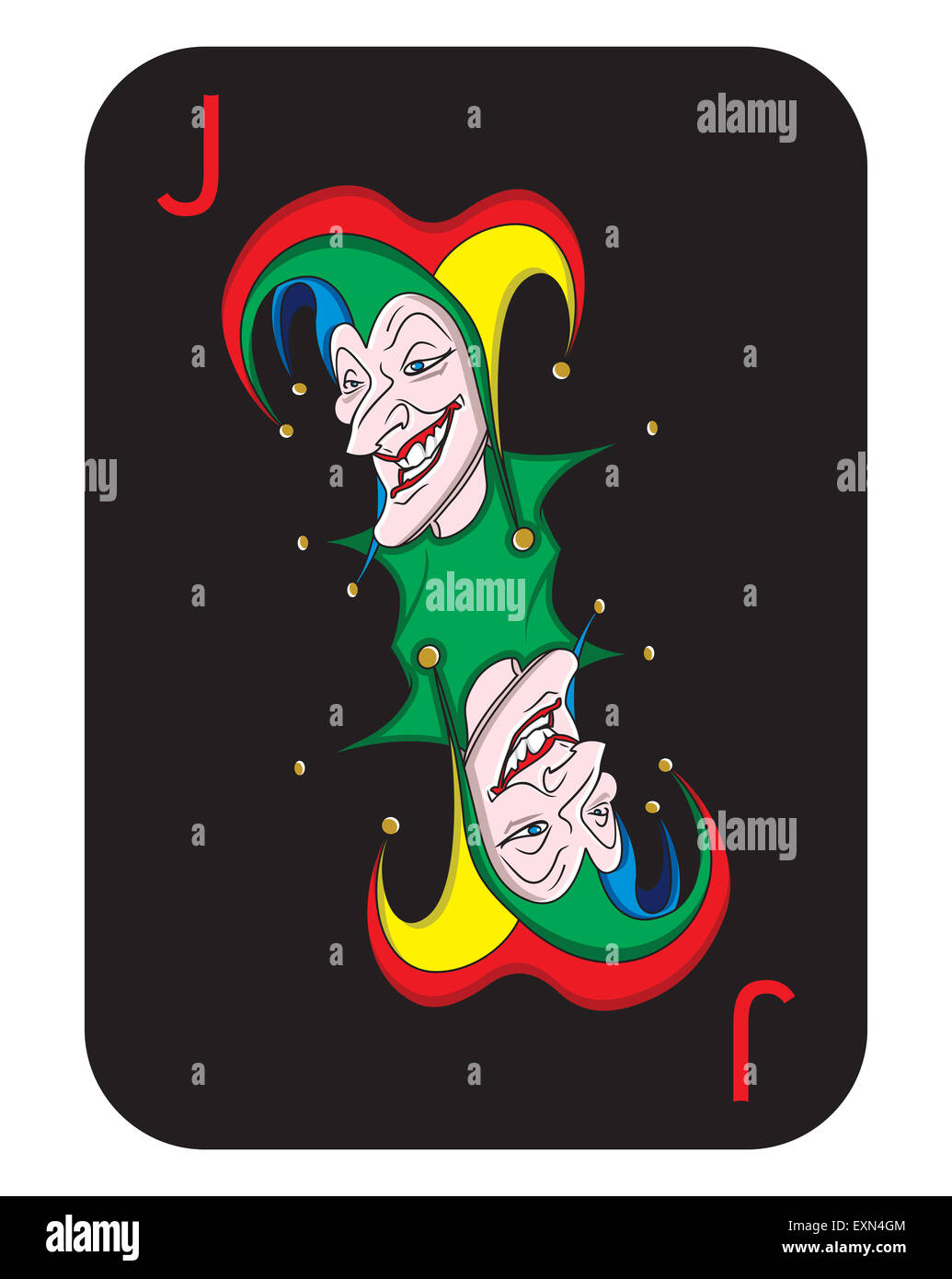 Joker card vector hi-res stock photography and images - Alamy