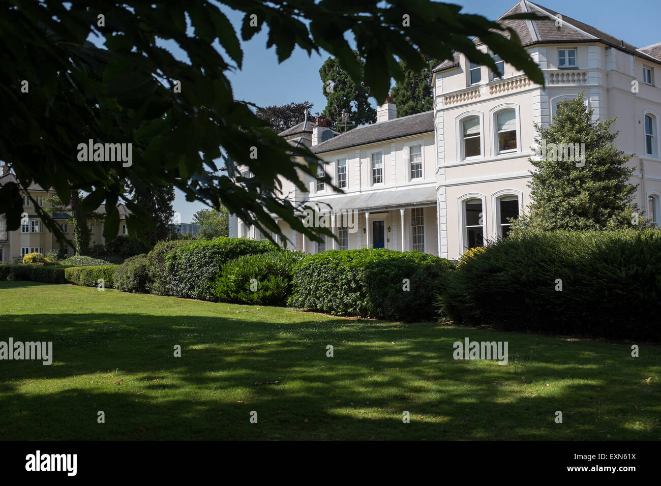 Emscote House, Emscote Lawns, Warwick - typical english country house Stock Photo