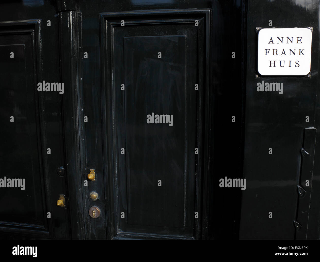 Door of Anne Frank's house, Amsterdam, Netherlands Stock Photo Alamy