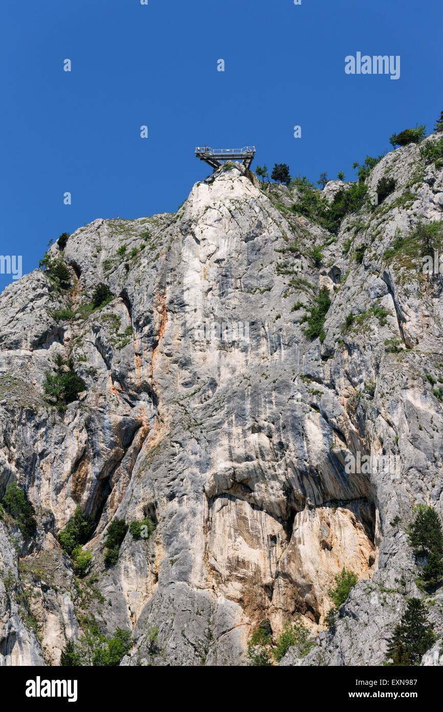 Austria, Lower Austria, Hohe Wand with skywalk Stock Photo