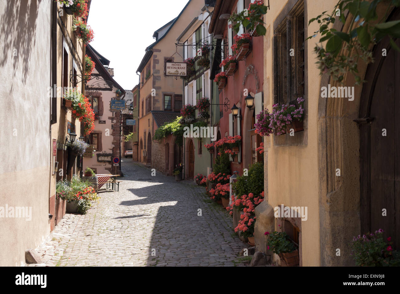 Riquewihr Medieval Town, Alsace, France -4 Stock Photo