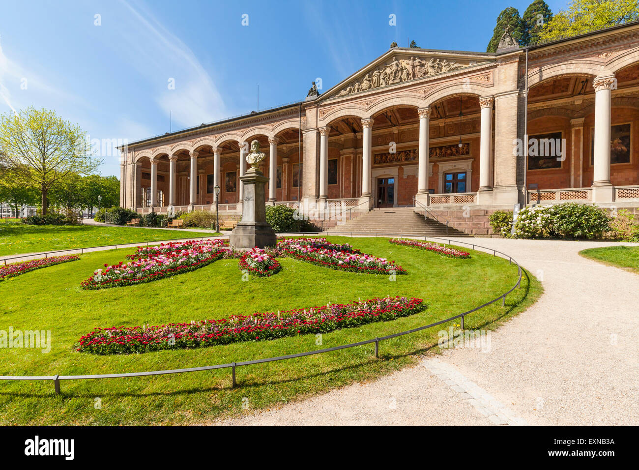 Germany, Baden-Wuerttemberg, Baden-Baden, Pump room in park Stock Photo