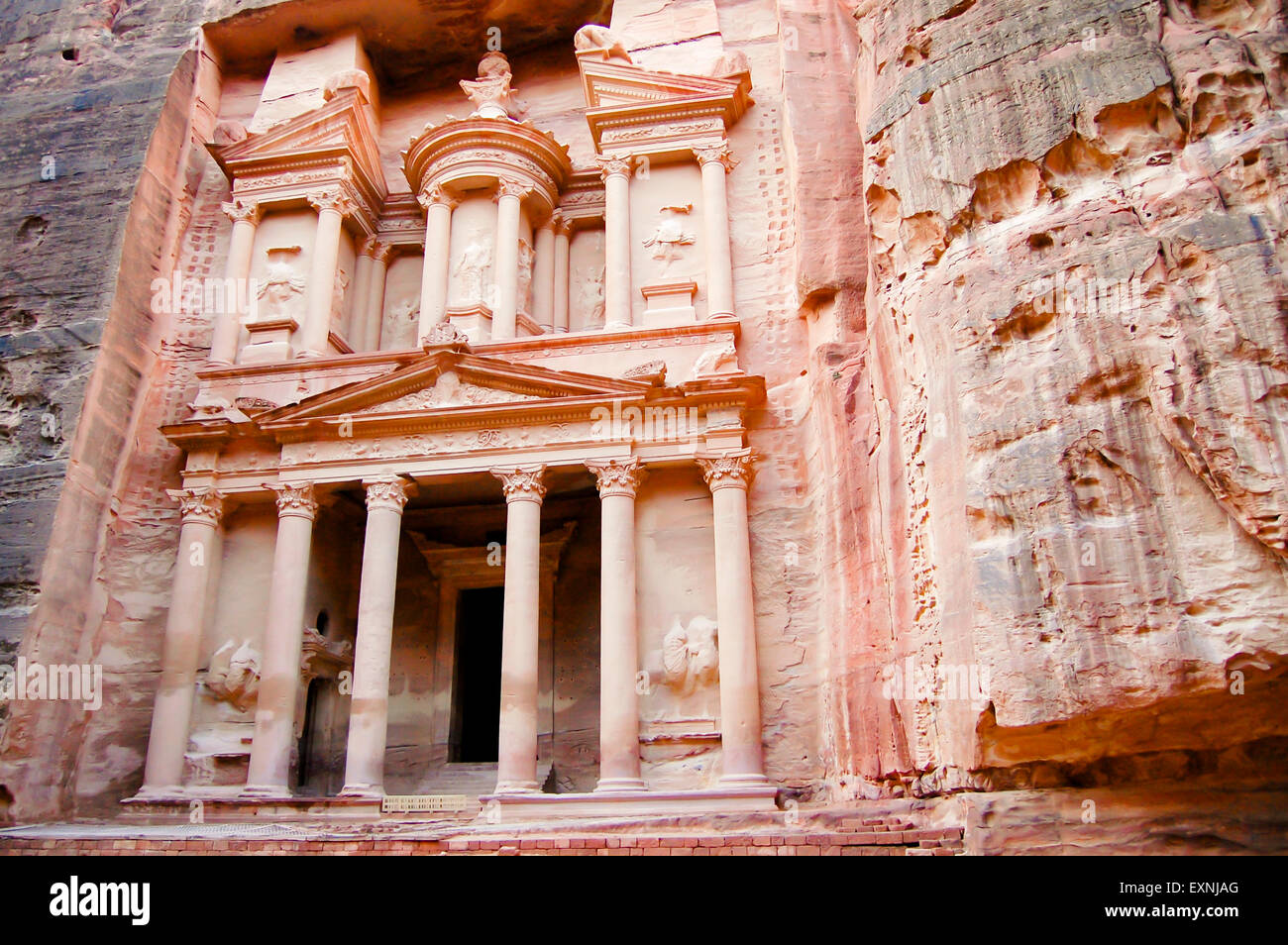 The Treasury Petra Jordan Stock Photo Alamy