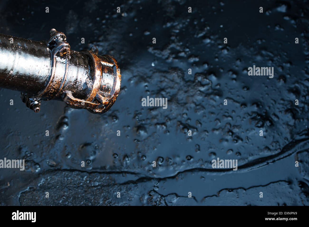 crude oil from oil well Stock Photo Alamy