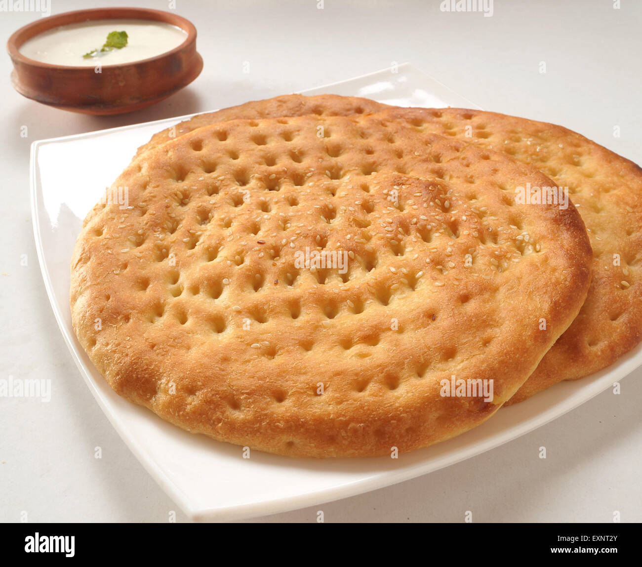 Sheermal (Pakistani and Indian flat bread) Stock Photo