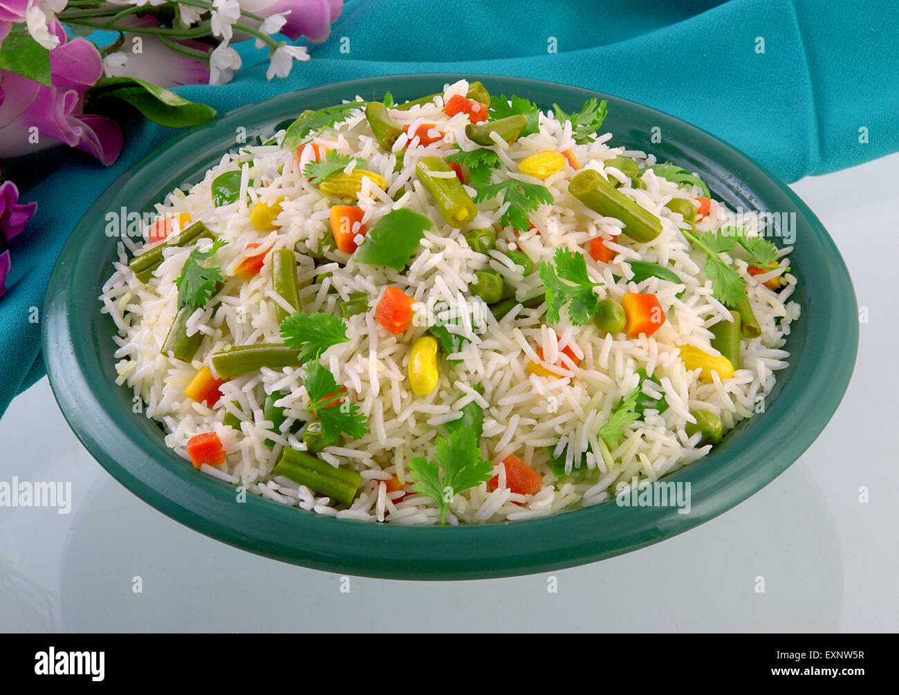 Vegetable Pulao Stock Photo - Alamy