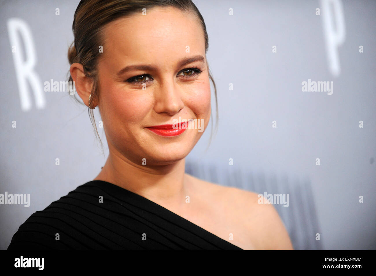 Brie Larson attending the 'Trainwreck' premiere at Alice Tully Hall on