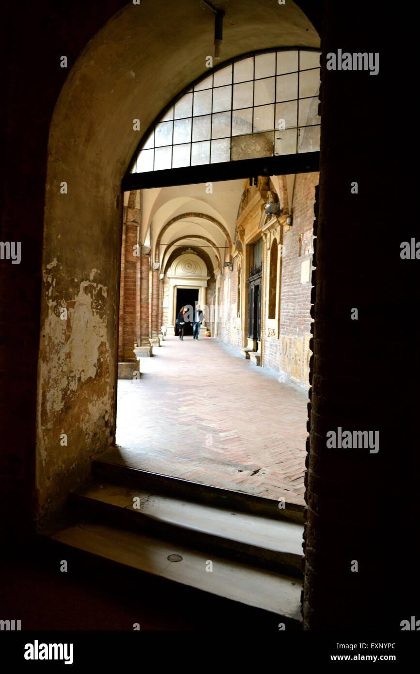 Pilate's courtyard in the church of Santo Stefano, in the complex of seven churches, Bologna, Italy Stock Photo