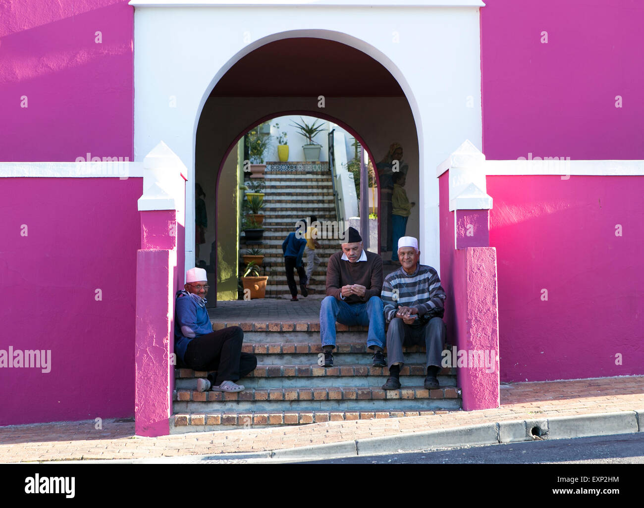 The Bo-Kaap area of Cape Town, South Africa formerly known as the Malay Quarter. Stock Photo