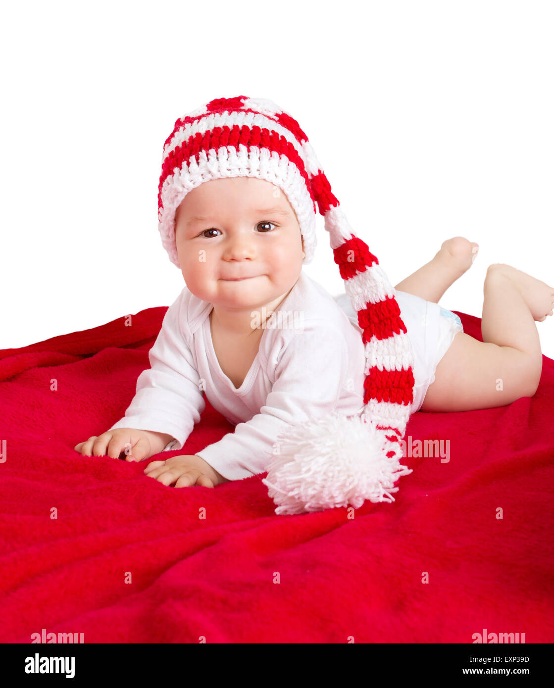 White hat baby hires stock photography and images Alamy