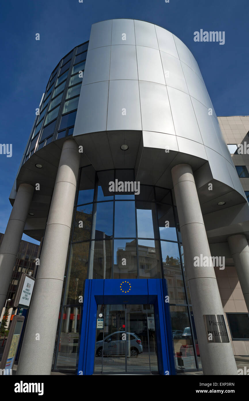 Modern building, Eurodistrict, Strasbourg, Alsace, France Stock Photo
