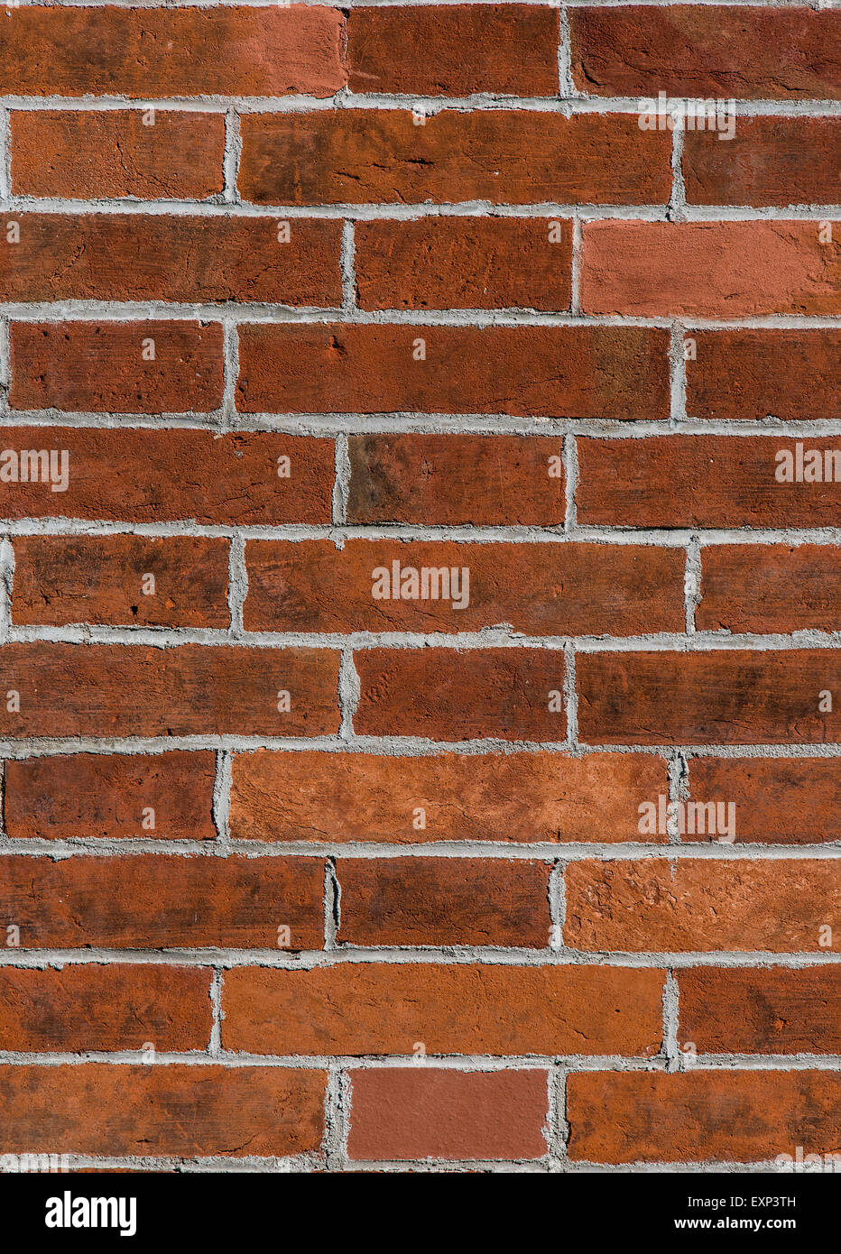 Red brick wall, detail Stock Photo
