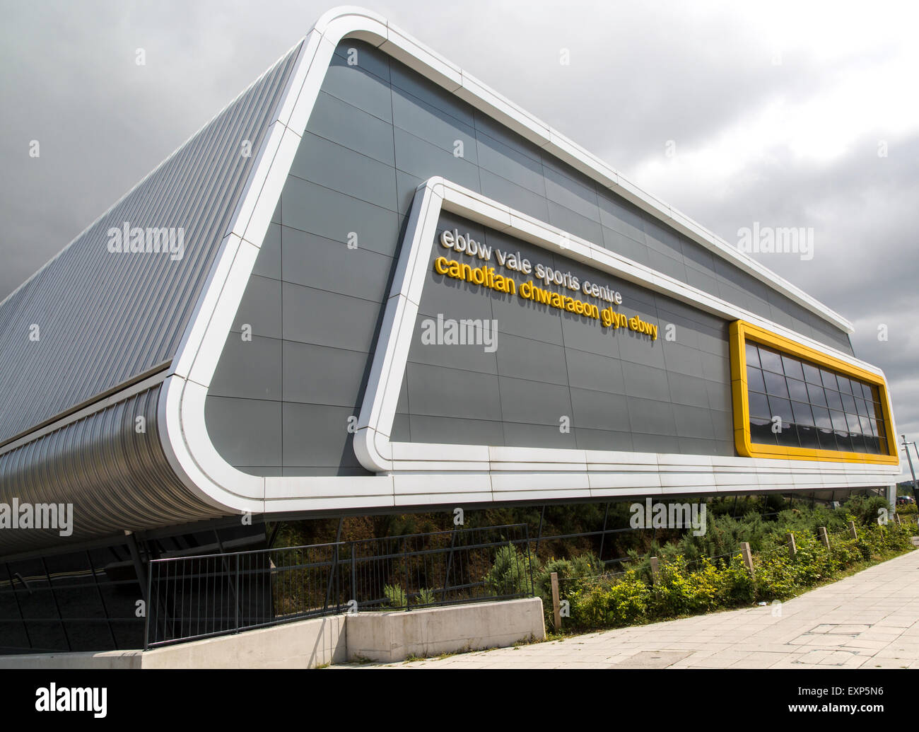 New sports centre, The Works redevelopment area, Ebbw Vale, Blaenau