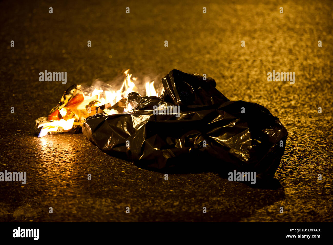 Athens, Greece. 15th July, 2015. Damage caused by Anarchists during the Anti austerity protests in Athens while the 3rd Bailout vote is duscussed in the Greek Parliament. Credit:  Martin Garnham/Alamy Live News Stock Photo