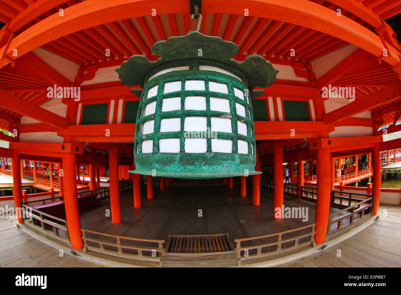 Itsukushima Shinto Shrine on Miyajima Island, Hiroshima, Japan Stock Photo