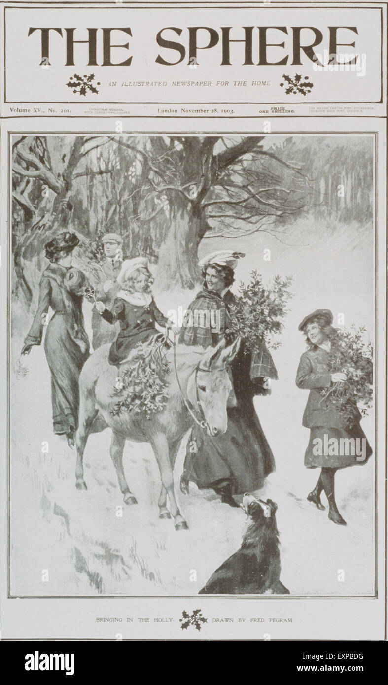 1900s UK The Sphere Magazine Cover Stock Photo Alamy