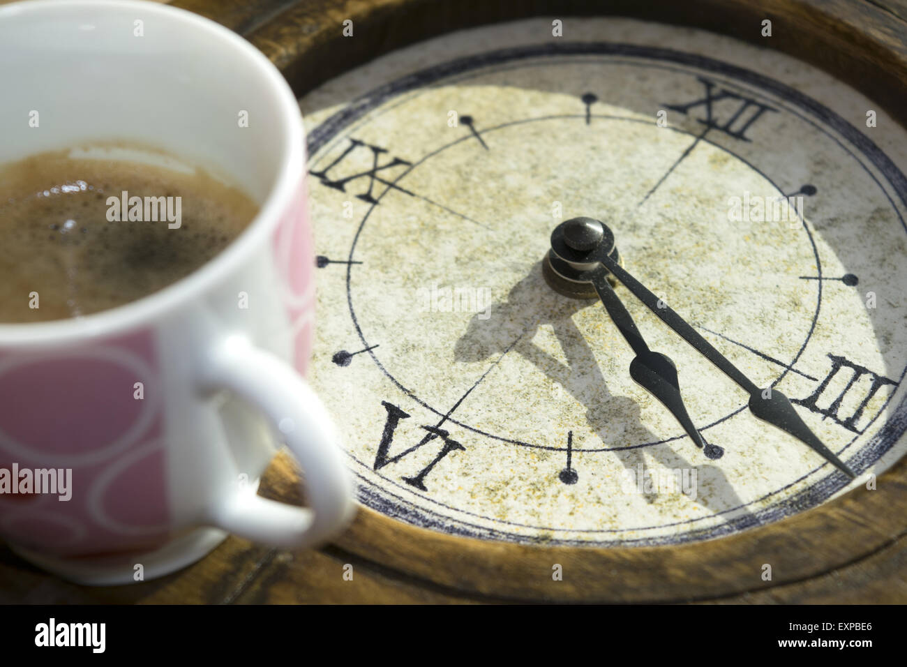 moment of coffee Stock Photo Alamy