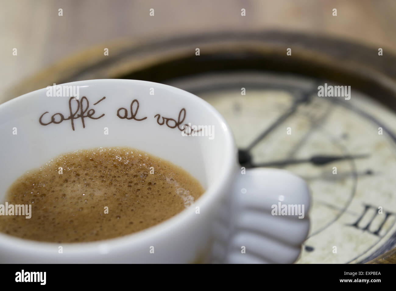 moment of the coffee Stock Photo Alamy