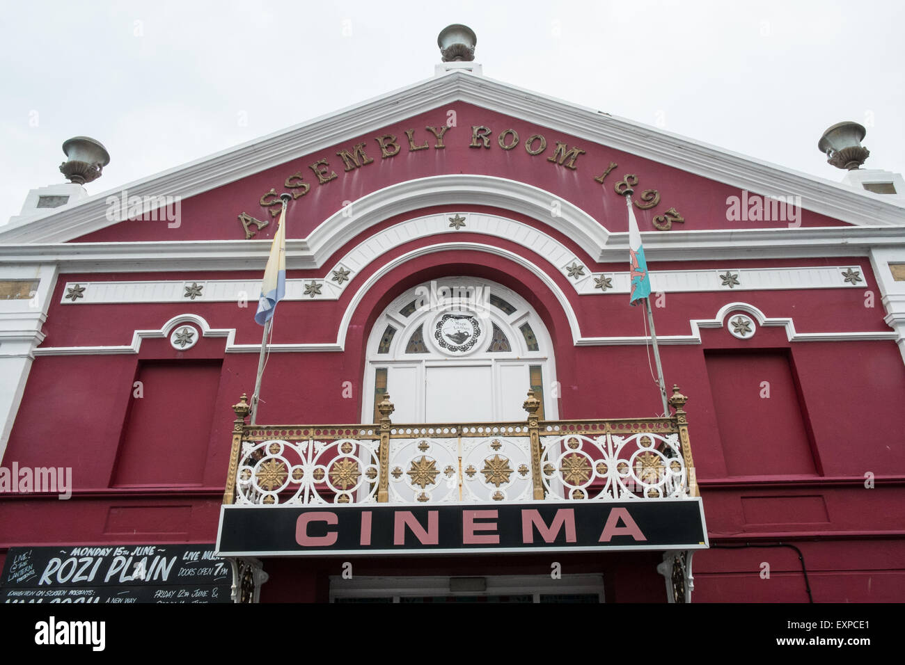 Tywyn,cinema,vintage,movies,Magic,Lantern,Cardigan Bay, south Gwynedd,Mid-Wales,U.K. Stock Photo