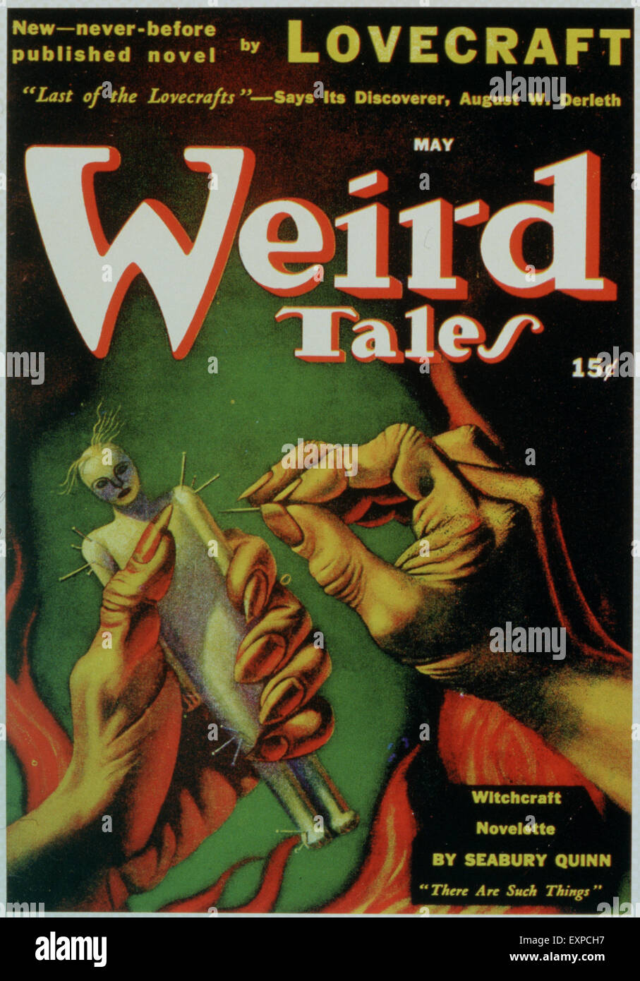 1930s USA Weird Tales Magazine Cover Stock Photo