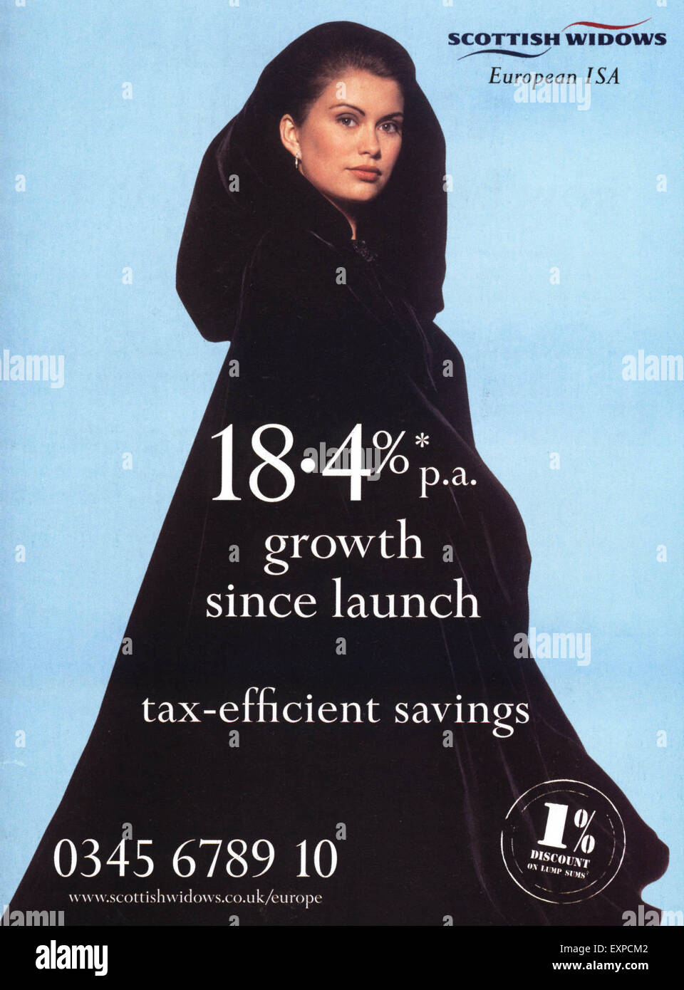 2000s UK Scottish Widows Magazine Advert Stock Photo