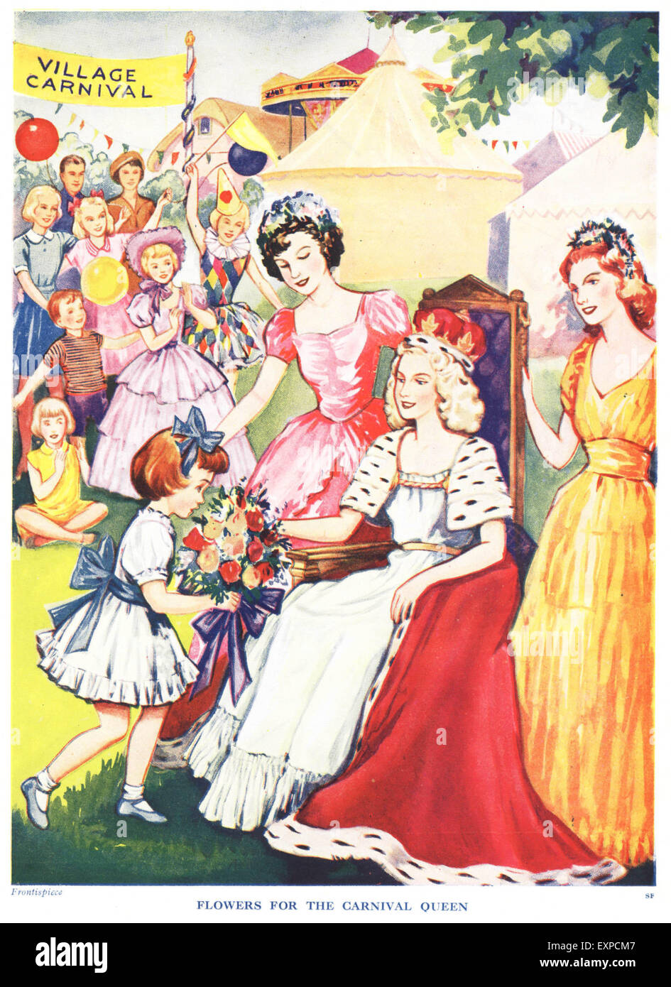 1960s UK Beauty Contests Magazine Plate Stock Photo