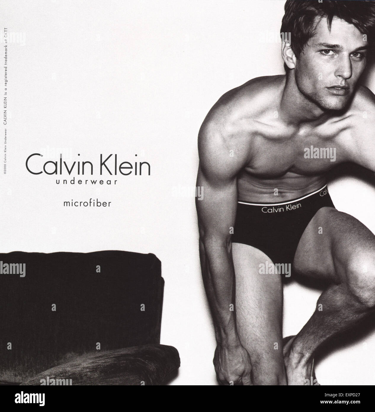 2000s UK Calvin Klein Magazine Advert Stock Photo - Alamy