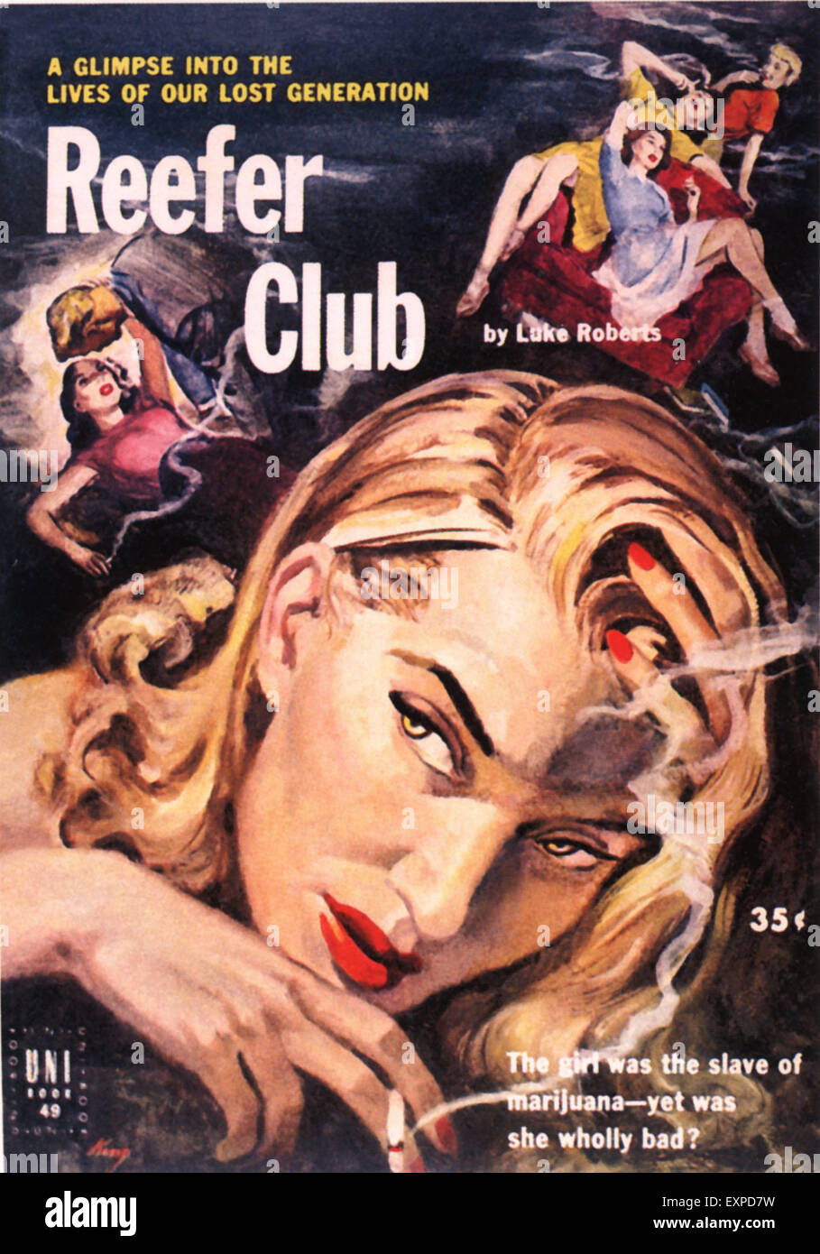 1950s USA Reefer Club Book Cover Stock Photo