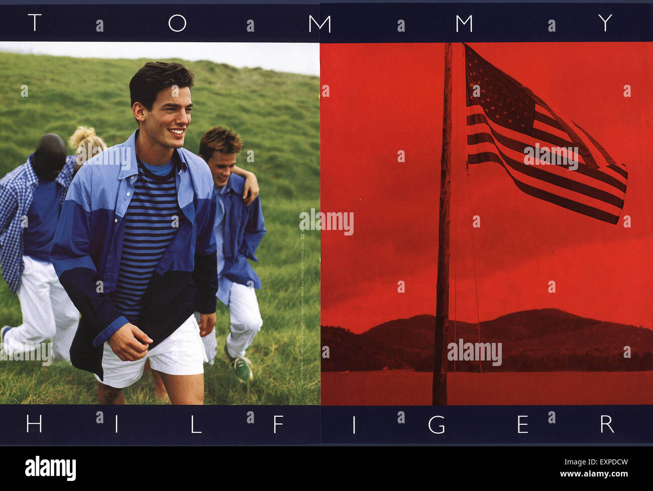 1990s UK Tommy Hilfiger Magazine Advert Stock Photo - Alamy