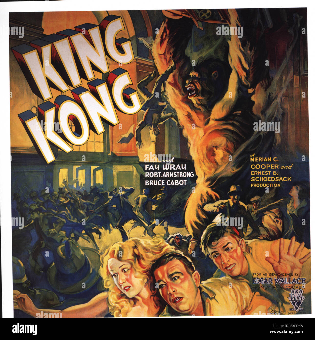 1930s USA King Kong Film Poster Stock Photo