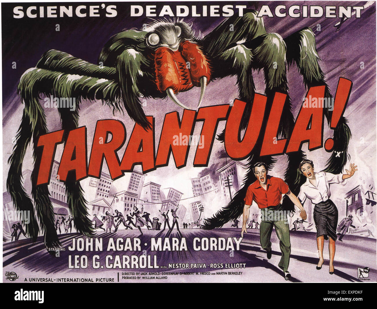 1950s USA Tarantula Film Poster Stock Photo