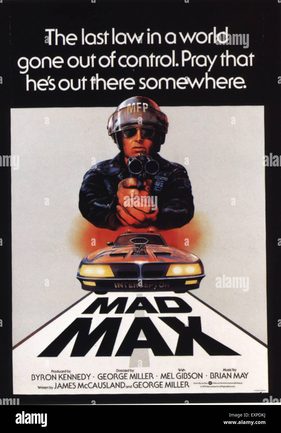 1970s USA Mad Max Film Poster Stock Photo