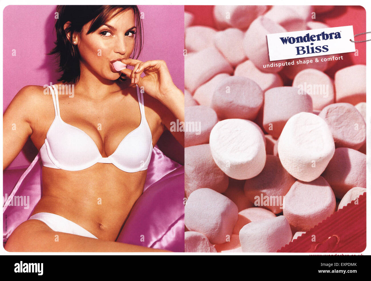 2000s UK Wonderbra Magazine Advert Stock Photo - Alamy
