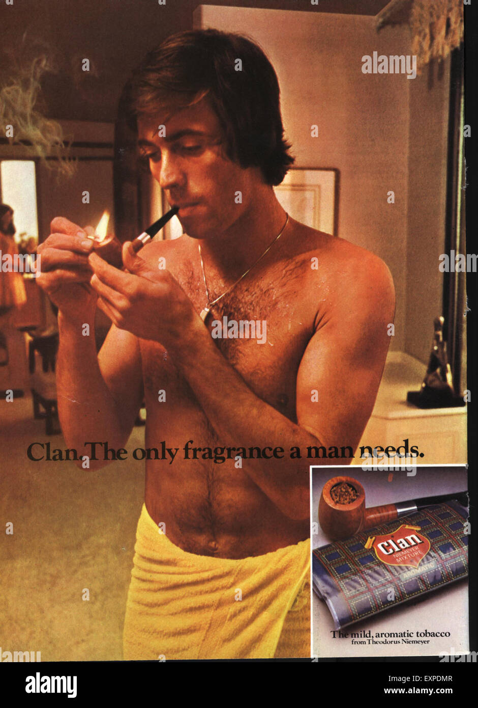 1970s UK Clan Magazine Advert Stock Photo