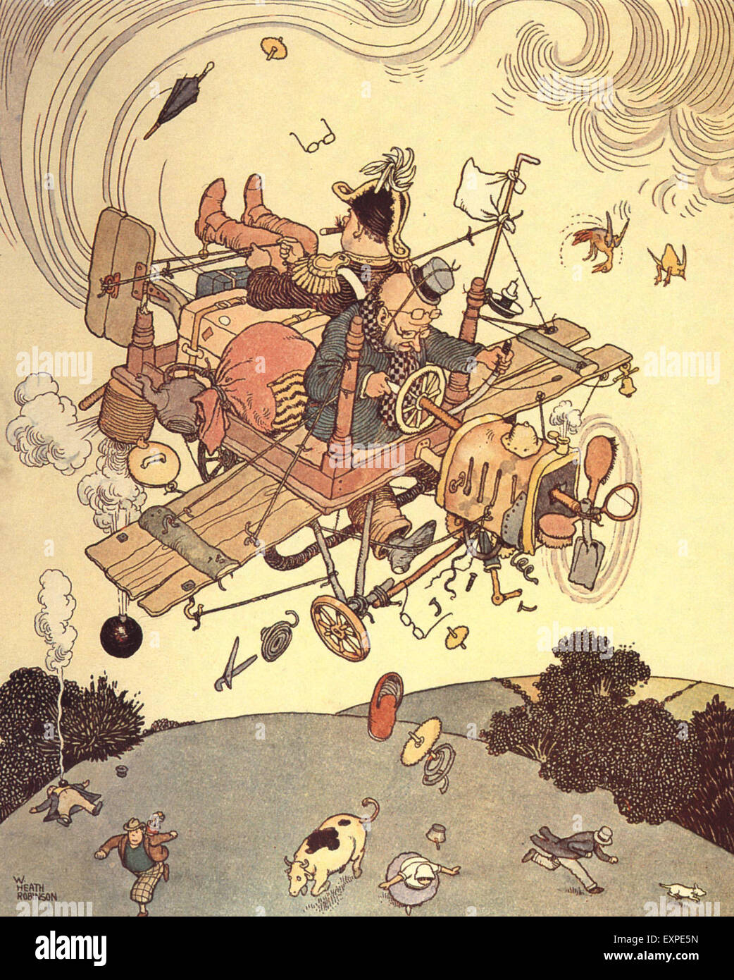 william-heath-robinson-illustrations-hi-res-stock-photography-and