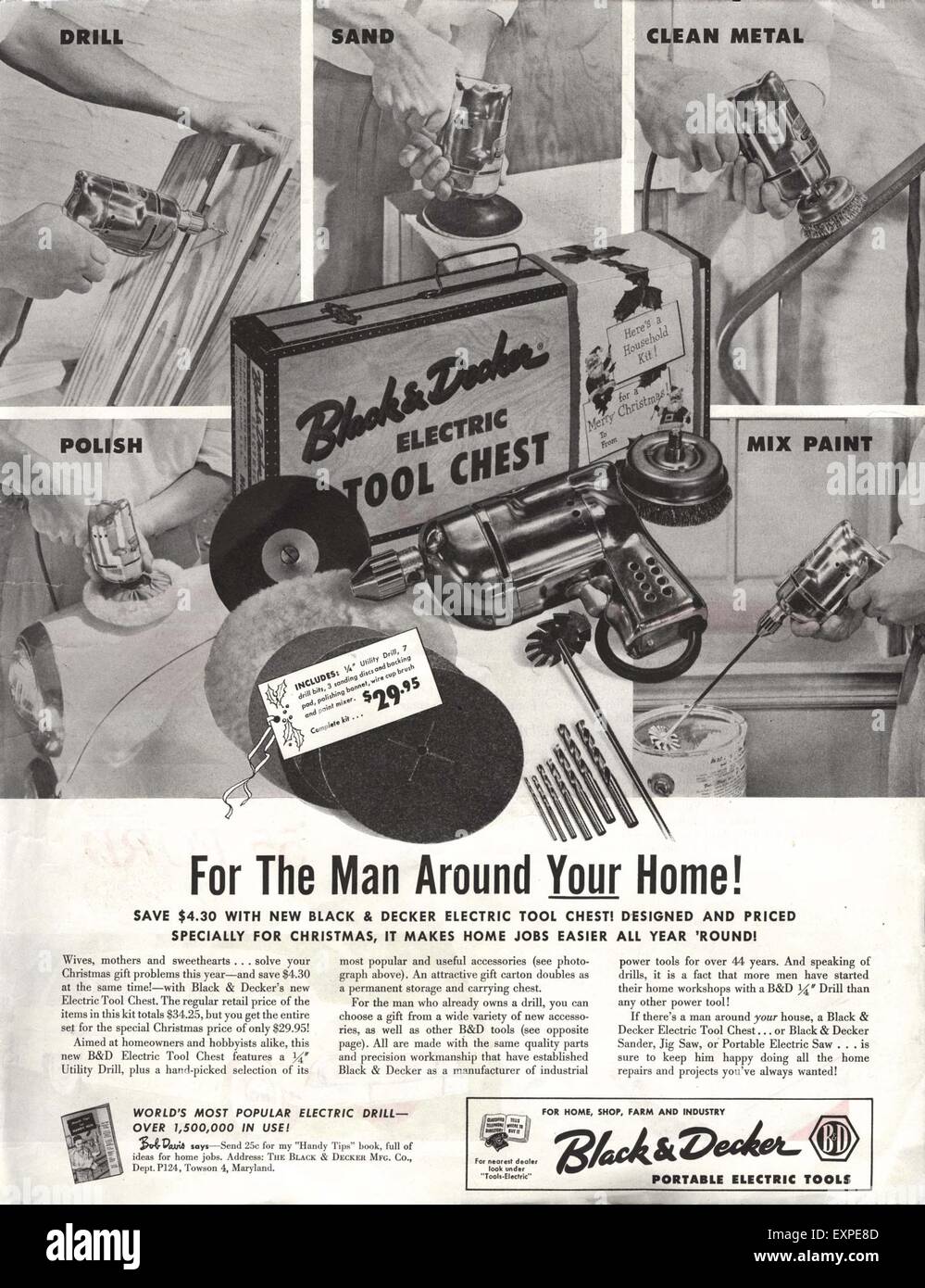 https://c8.alamy.com/comp/EXPE8D/1950s-usa-black-decker-magazine-advert-EXPE8D.jpg