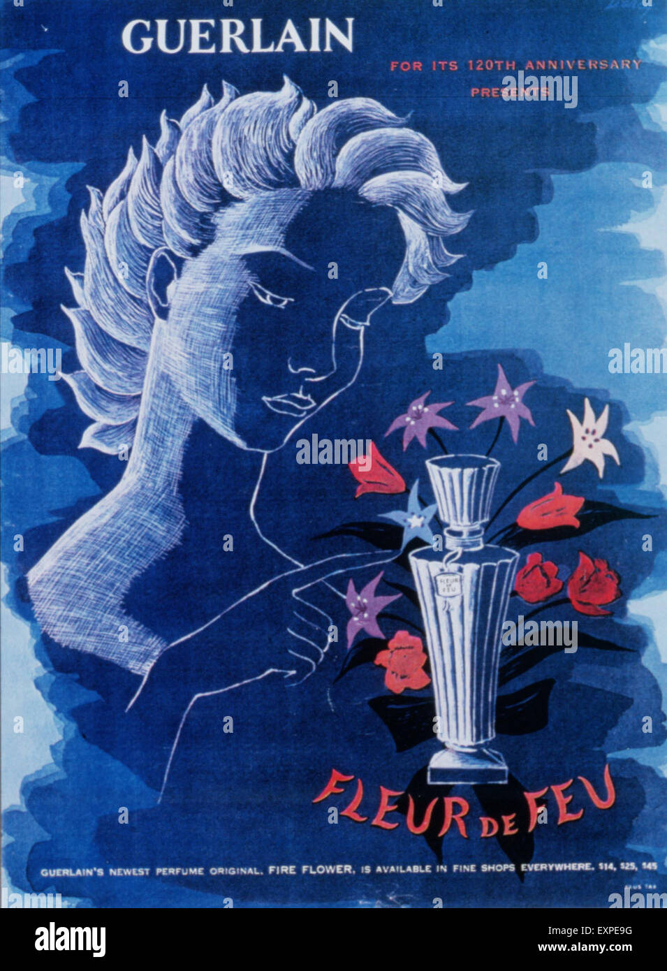ヴィンテージ広告　GUERLAIN　パヒューム Advert guerlain perfume hi-res stock photography and images