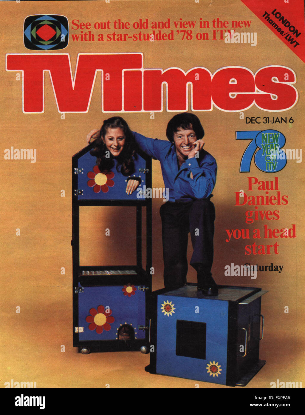 1970s UK TV Times Magazine Cover Stock Photo Alamy