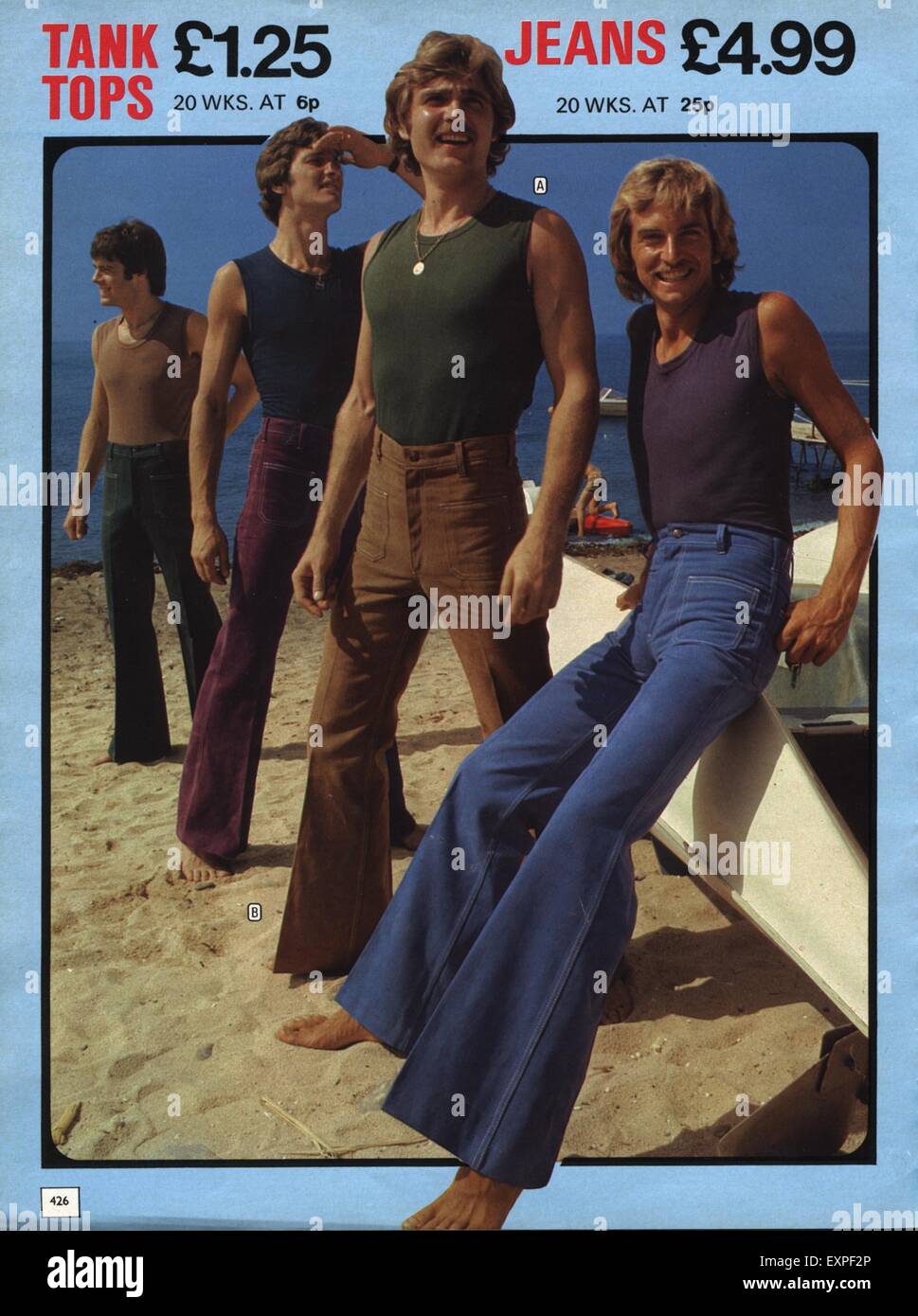 Jeans fashion 1970s hi-res stock photography and images - Alamy