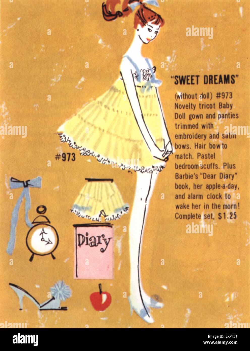 1950s USA Barbie Dolls Magazine Advert Stock Photo - Alamy