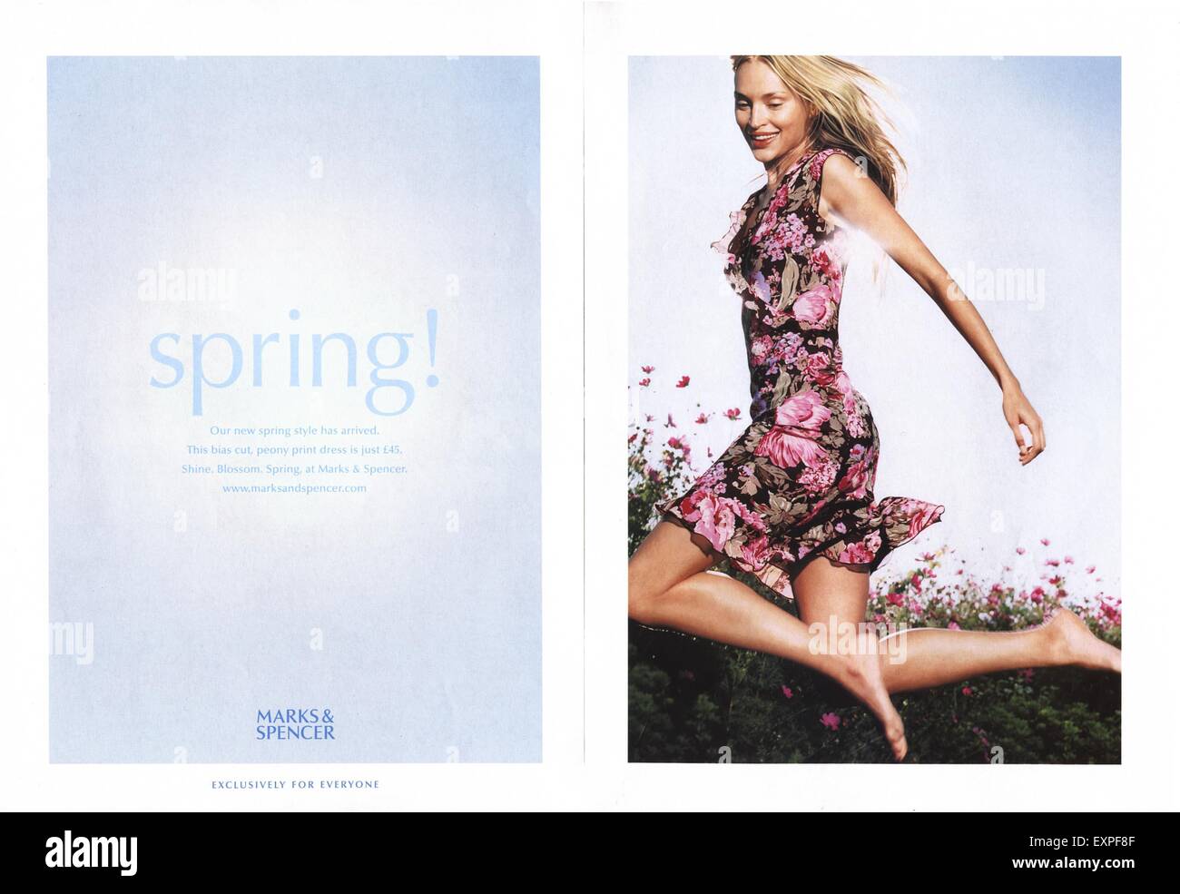 2000s UK Marks and Spencer Magazine Advert Stock Photo Alamy